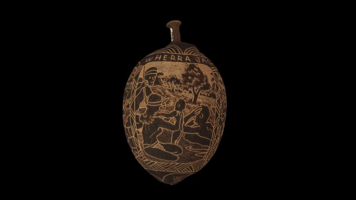 ‘An Attempt to Steal a Wife’ boab nut 3D Model