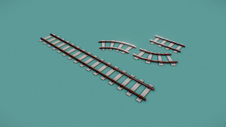 rail track 3D Model