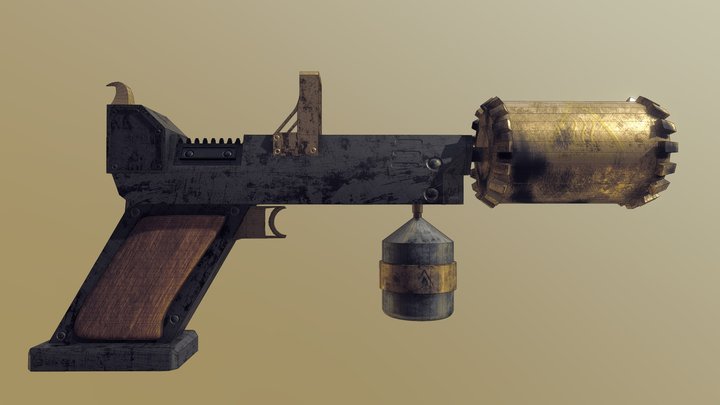 Fire-pistole (Justice) 3D Model