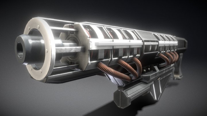 Gauss-rifle 3D models - Sketchfab