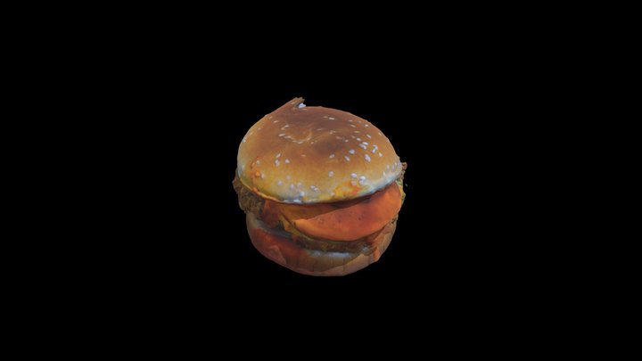 골드맥앤치즈치킨버거 3D Model