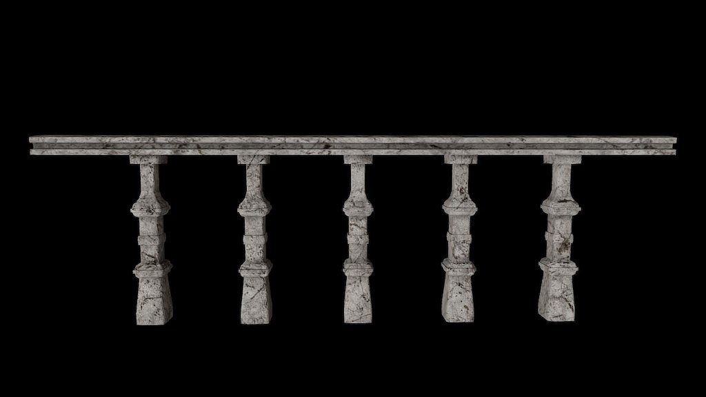 Damaged Stone Railing