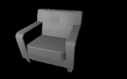 bad topology sofa.blend 3D Model