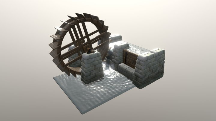 3December #8 Watermill 3D Model