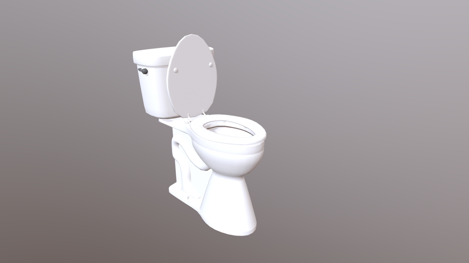 3D model Toilet - This is a 3D model of the Toilet. The 3D model is about a toilet paper holder.