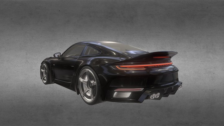 Porsche 911 Brabus Rocket 900 3D Model