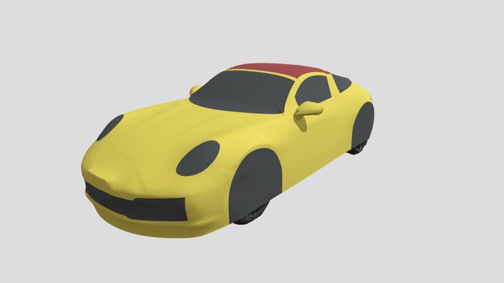 Porsche_car_cover 3D Model