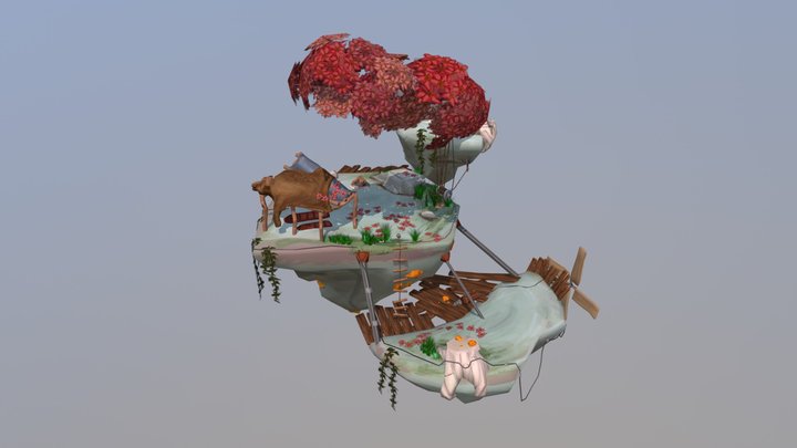 Final Islands Campsite Diorama 3D Model