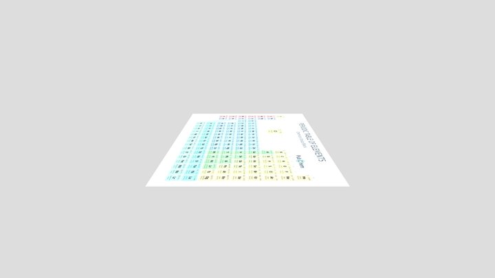 Periodic_Table 3D Model