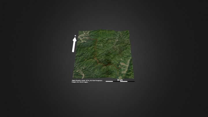 起微山 – Free 3D Model STL