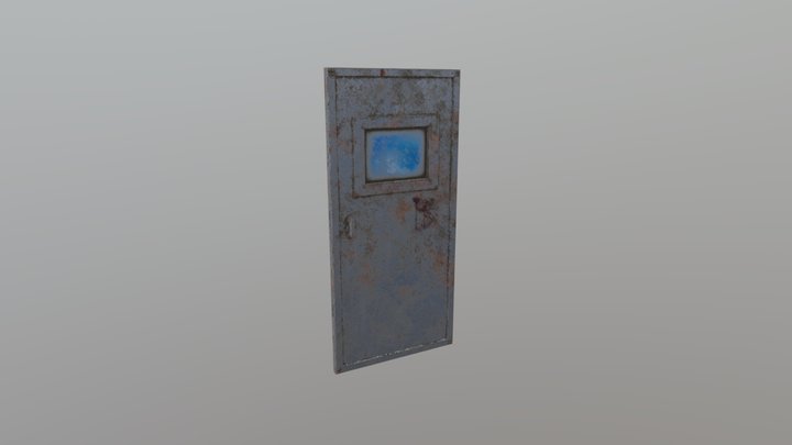 Door w blood spatter 3D Model