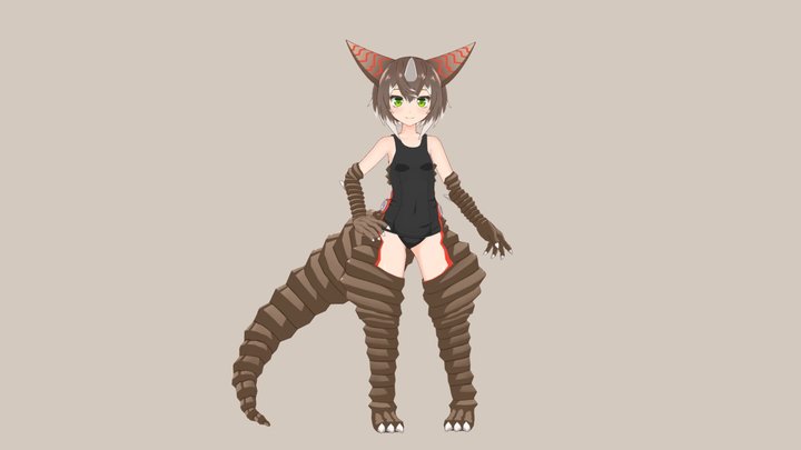 Gomora-chan 3D Model