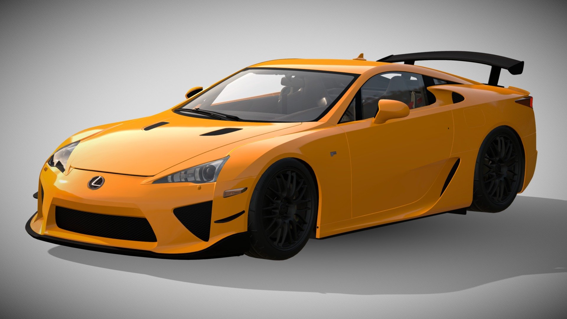 2012 Lexus LFA Nurburgring Package - Download Free 3D model