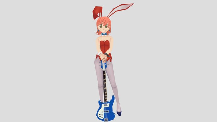 Bunny girl Haruko Haruhara 3D Model