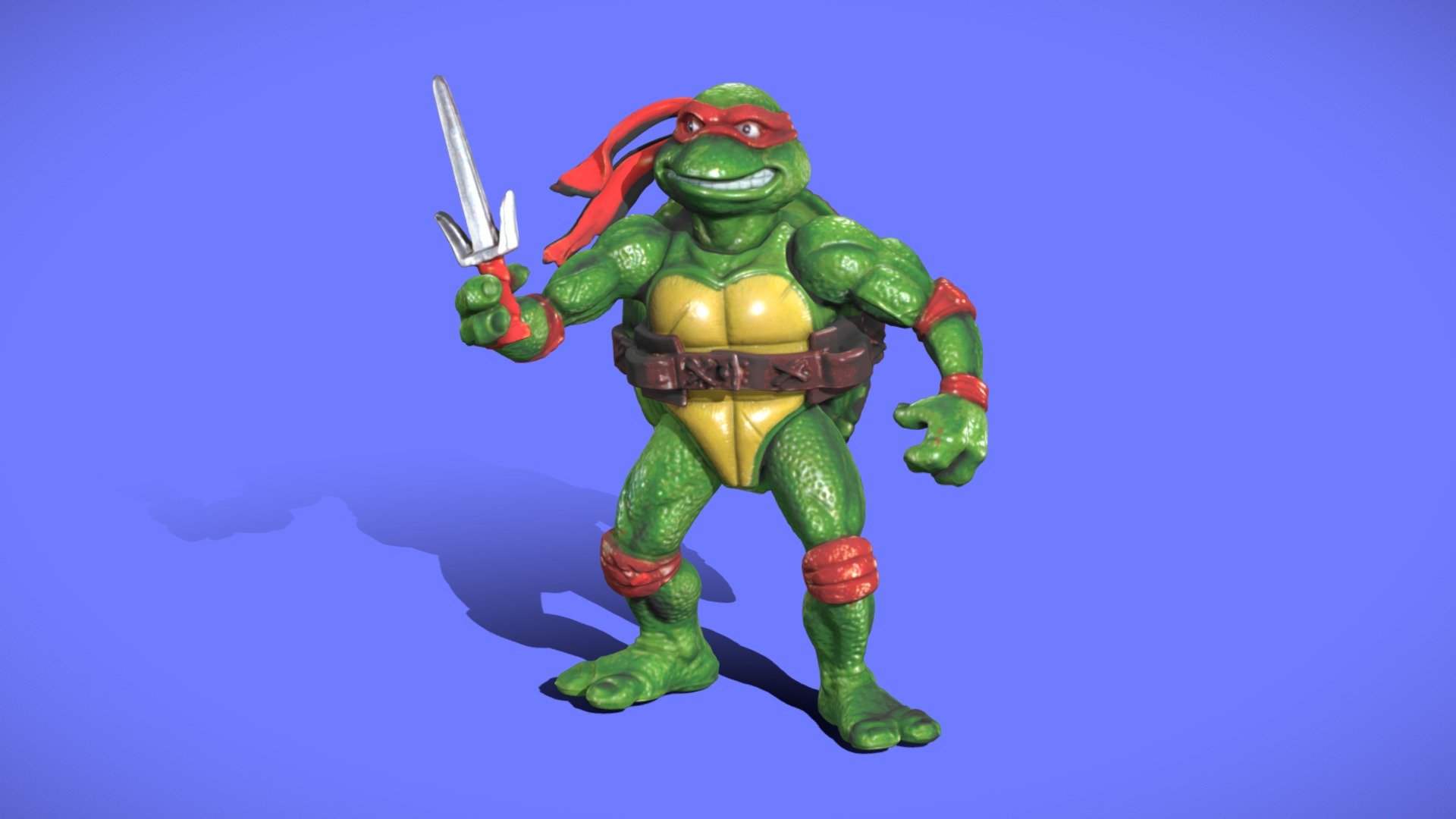 3D file Teenage Mutant Ninja Turtles vs batman Raffaello 🥷・Design to  download and 3D print・Cults