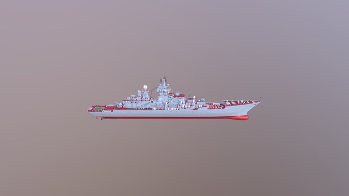 Battleship Pyotor Velekiy 3D Model