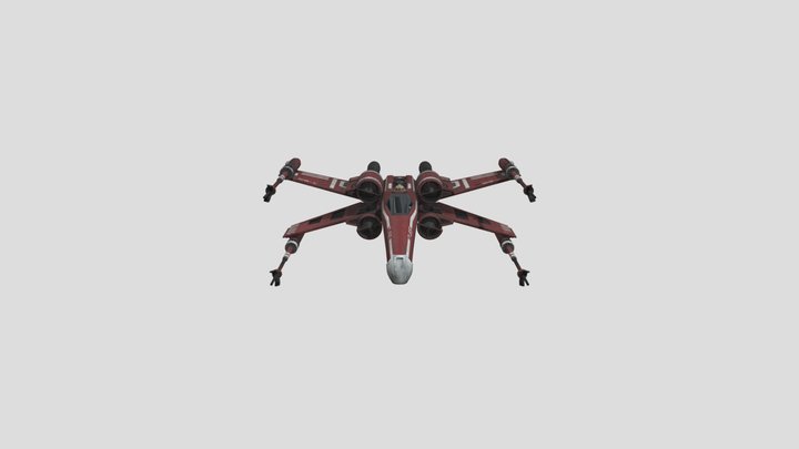 Red-x-wing starwars 3D Model