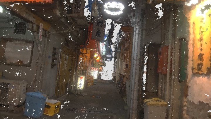 Tokyo Alleyway Point Cloud (500k verts) 3D Model
