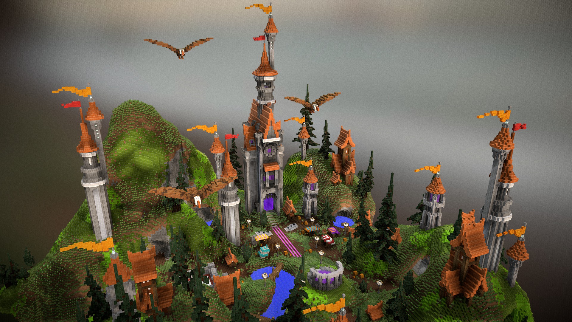 3D model Castlerus Spawn - This is a 3D model of the Castlerus Spawn. The 3D model is about a video game of a city.