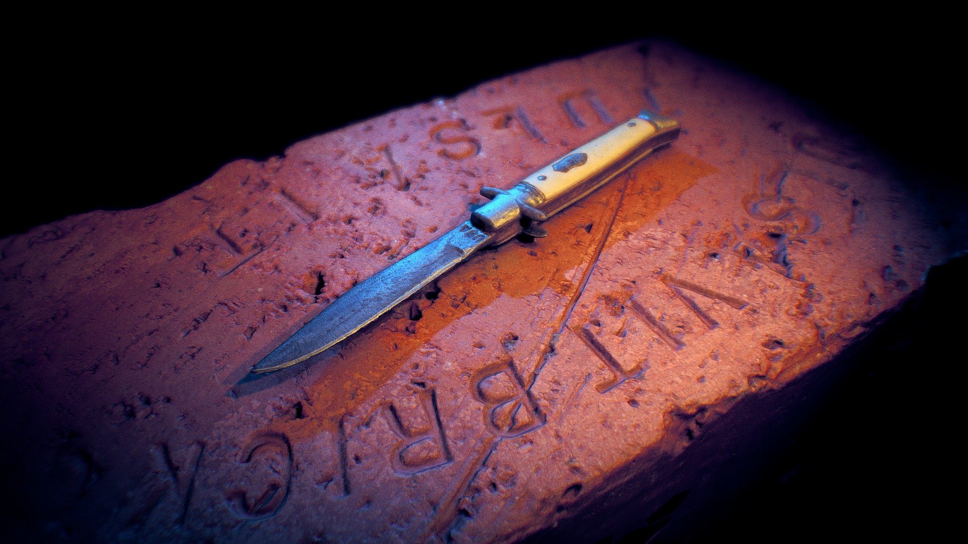 Knife on Brick