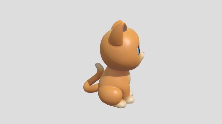 Ginger cat toy 3D Model
