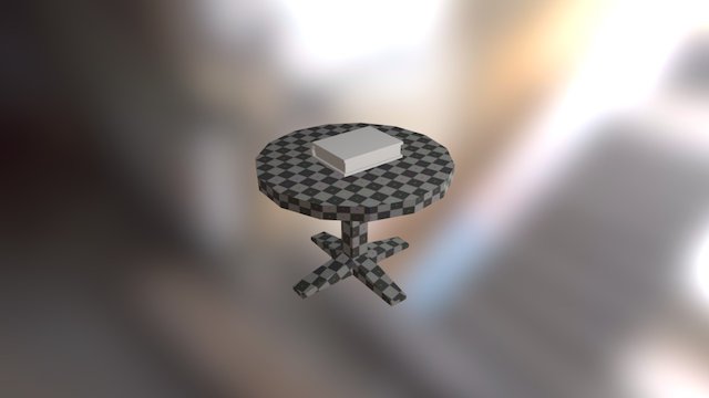 Table Low Poly 3D Model