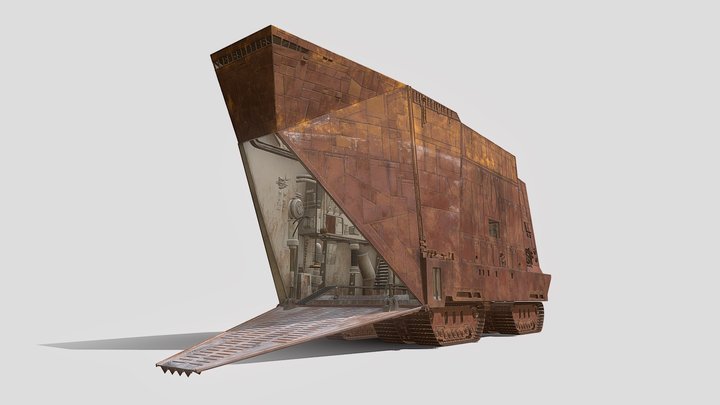 Star Wars Sandcrawler (incl. interior) 3D Model