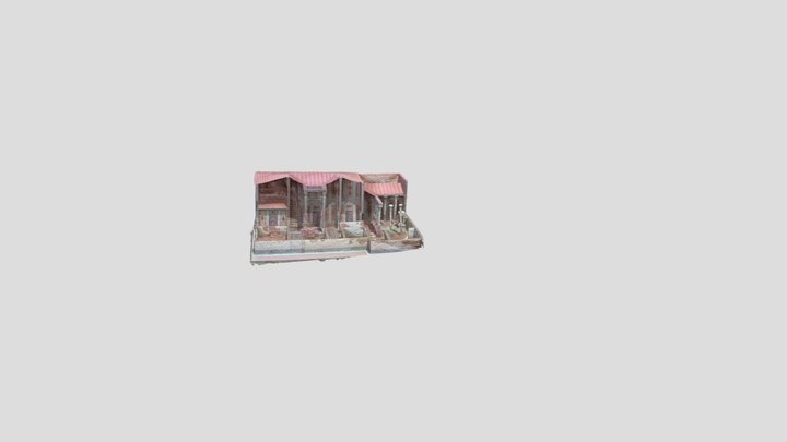 Maqueta d'un palau grec 3D Model
