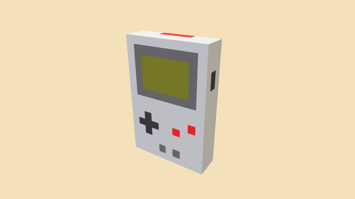 Gameboy 3D Model