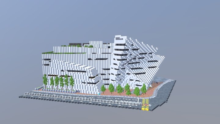 Minecraft Run Run Shaw Creative Media Center 3D Model