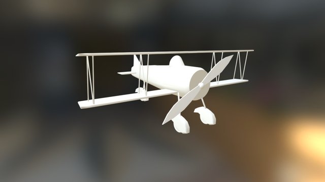 Biplane 3D Model