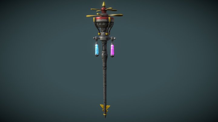 SteamPunk Magic Stuff 3D Model
