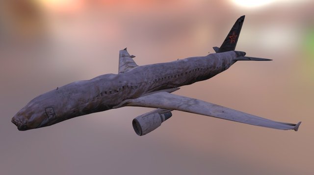 Airplane Wreckage 3D Model