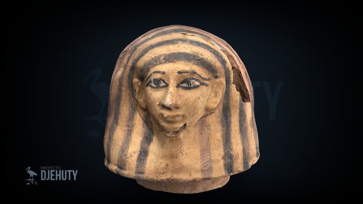 Cabeza de vaso canopo 3D Model