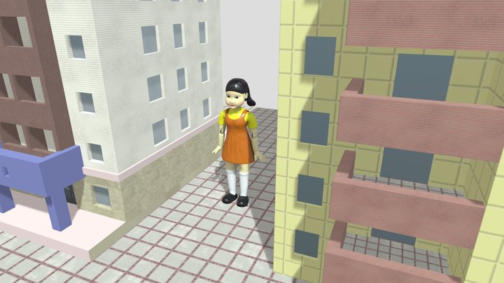 Squid Game People - Download Free 3D model by businessyuen (@businessyuen)  [2b158ec]