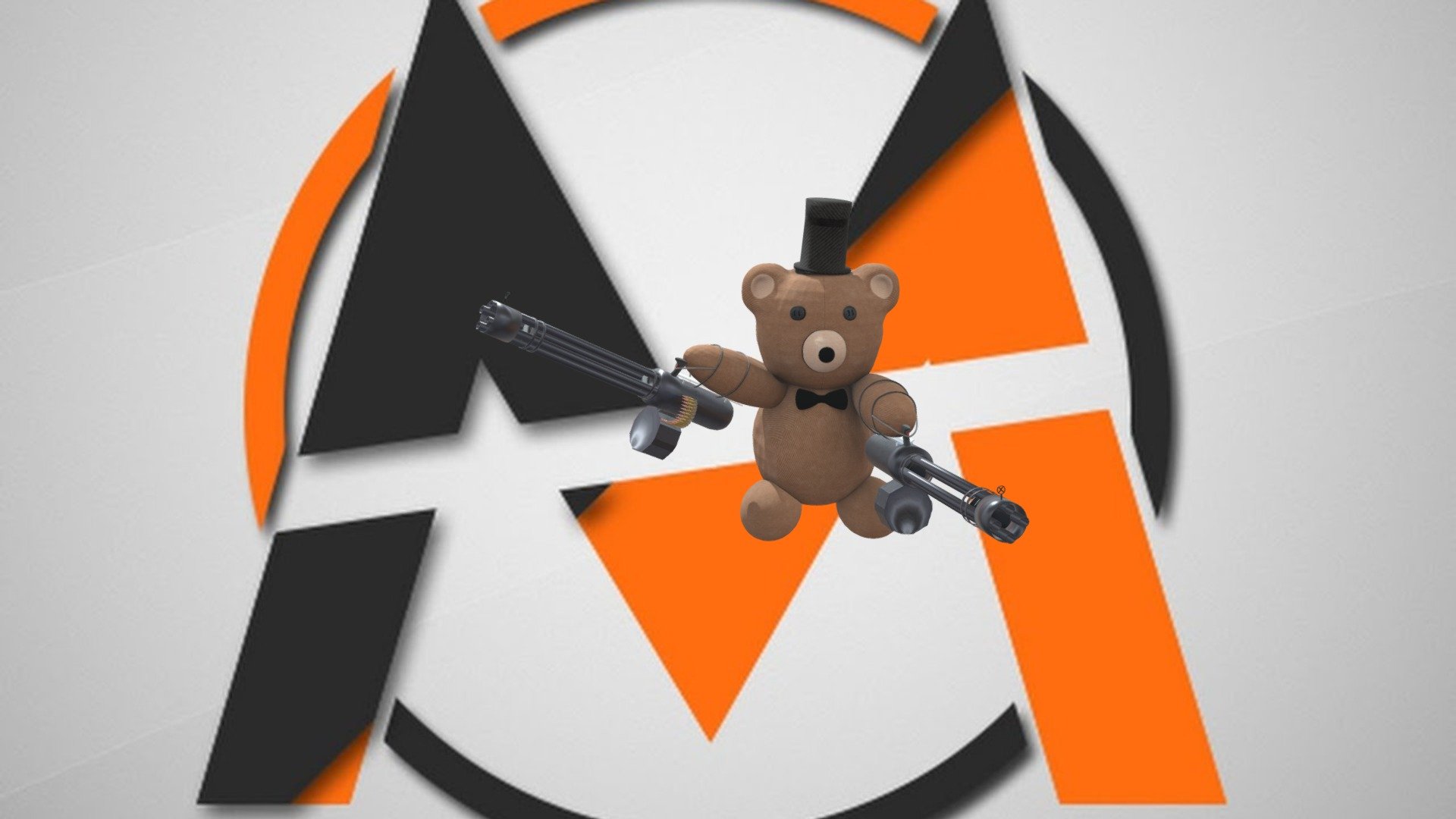 Teddy bear with Gatling guns -Maxiq:"Lets go!"