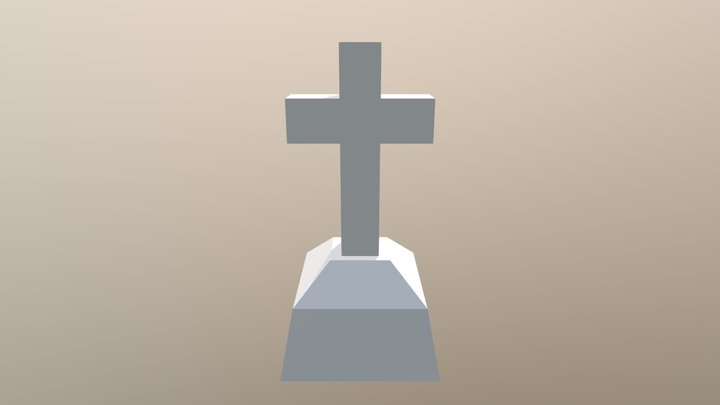 Grave - Cross 3D Model
