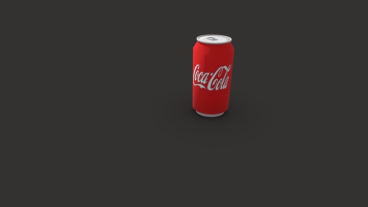 coca cola 3D model in blender