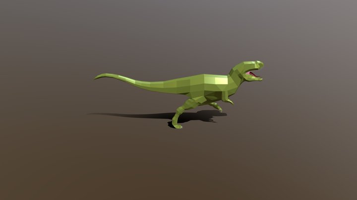 Polygonal T-rex 3D Model