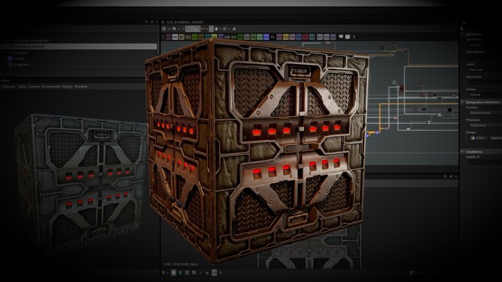 Substance Material: Scifi Installation Airshaft – Modello 3D gratuito STL