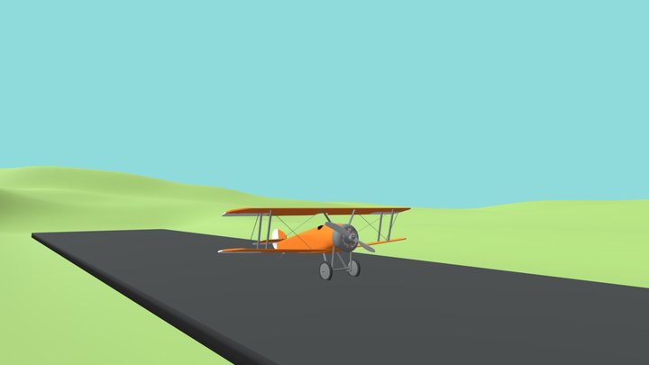 Plane Taking Off 3D Model