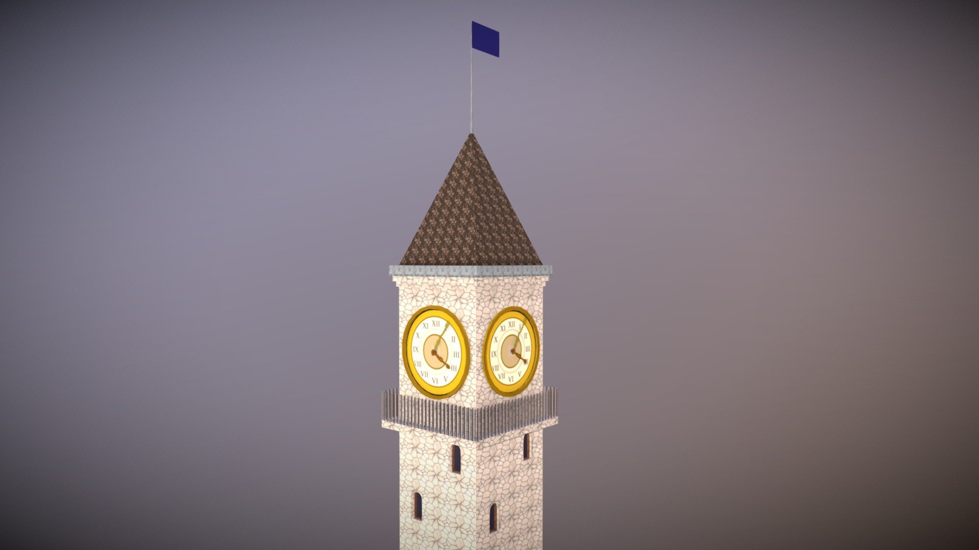 Clock Tower 3D model by SCADL & Co (scadl) [c9e5b4c] Sketchfab