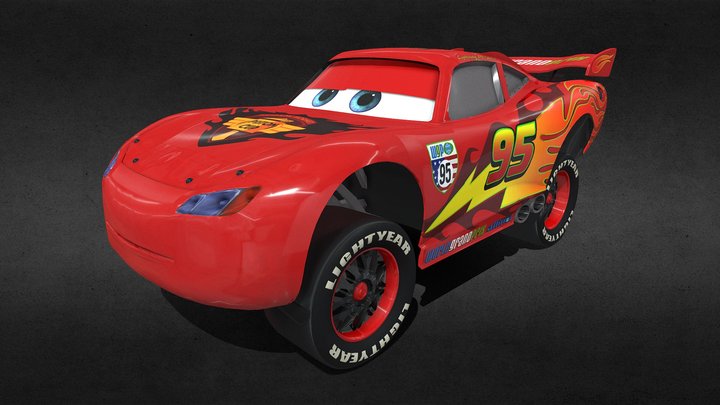 Kinect Rush - Lightning McQueen – Modello 3D gratuito STL