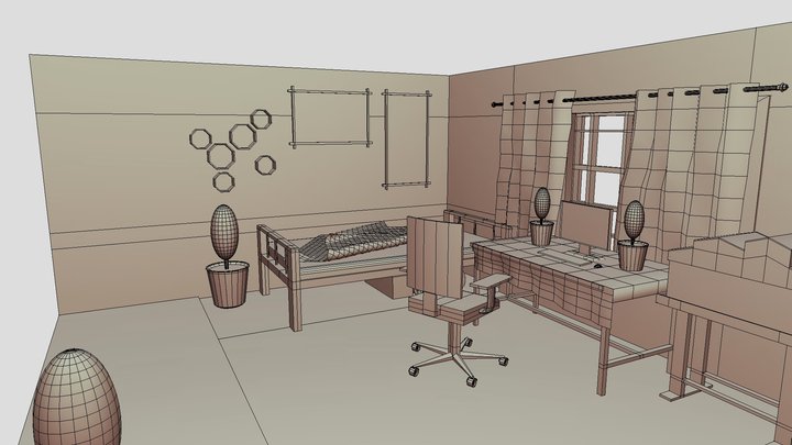 My Bedroom setup 3D Model