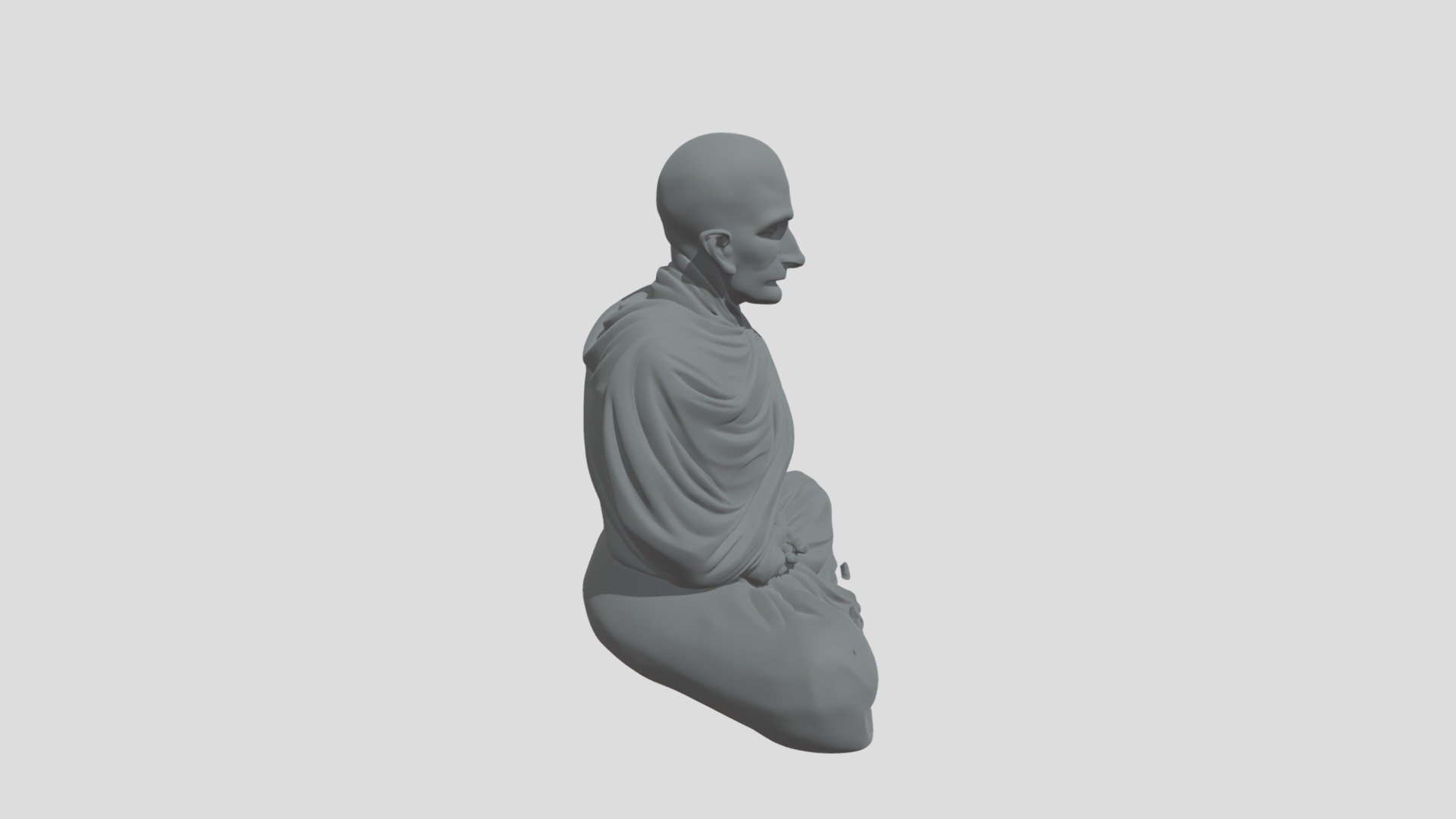 Buddhist Monk - 3D model by Pankaj-Barua [c9e765f] - Sketchfab