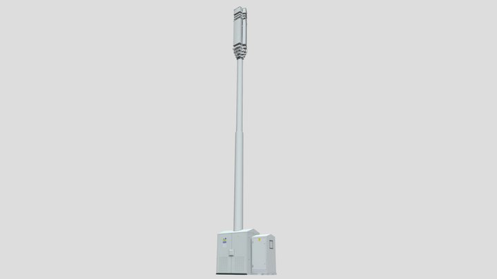 5G Telecommunications Mast 3D Model