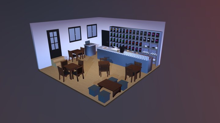 Tea Shop 3D Model