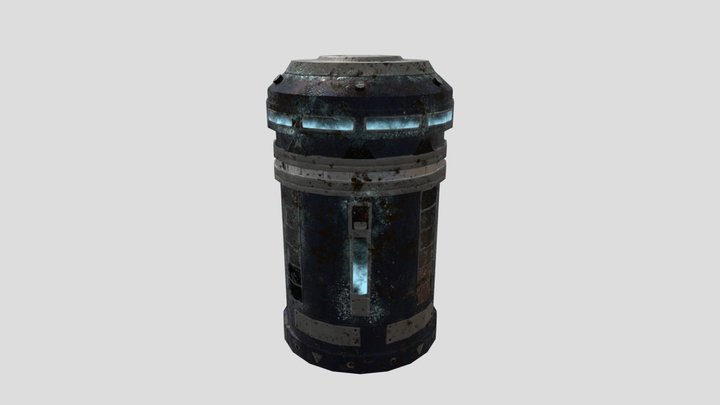 Corroded Powercell 3D Model