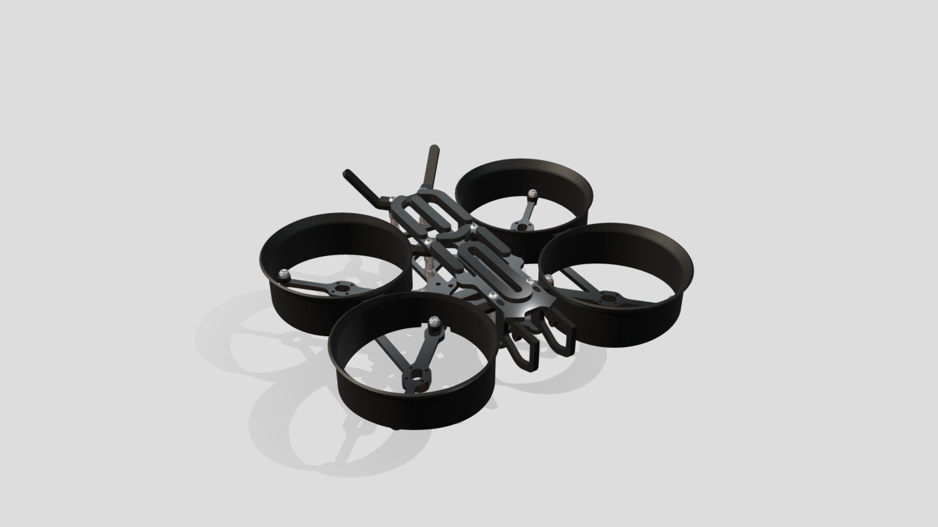 Zbroy Drones Apollo 3" Cinewhoop FPV Frame — Sketchfab embed 3D viewer