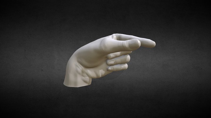 Maltese Sign Language 'g' 3D Model